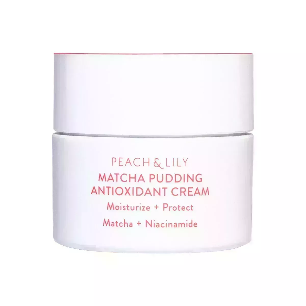 Peach & Lily Matcha Pudding Antioxidant Cream on white background