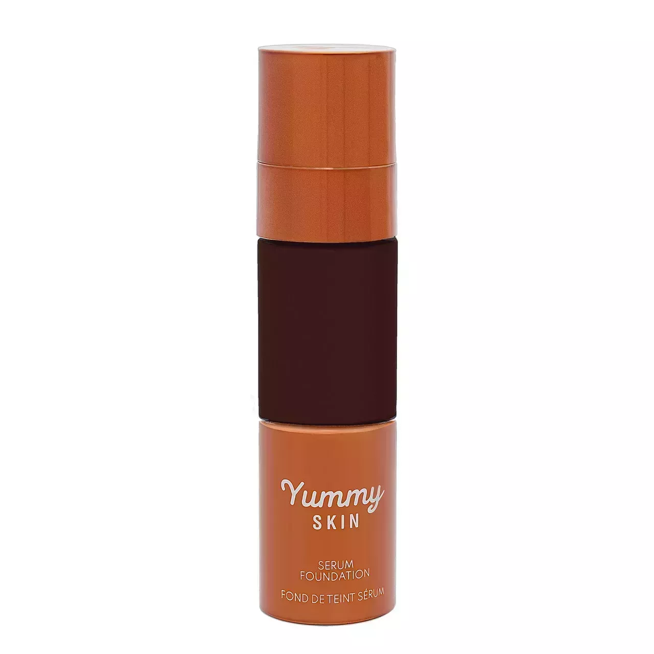 danessa myricks beauty yummy skin serum foundation in dark chocolate shade 26N on white background 
