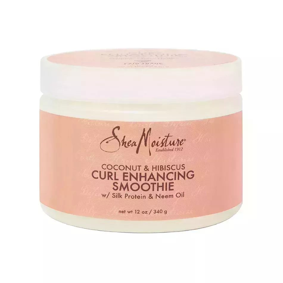 Shea Moisture Coconut & Hibiscus Curl Enhancing Smoothie on white background
