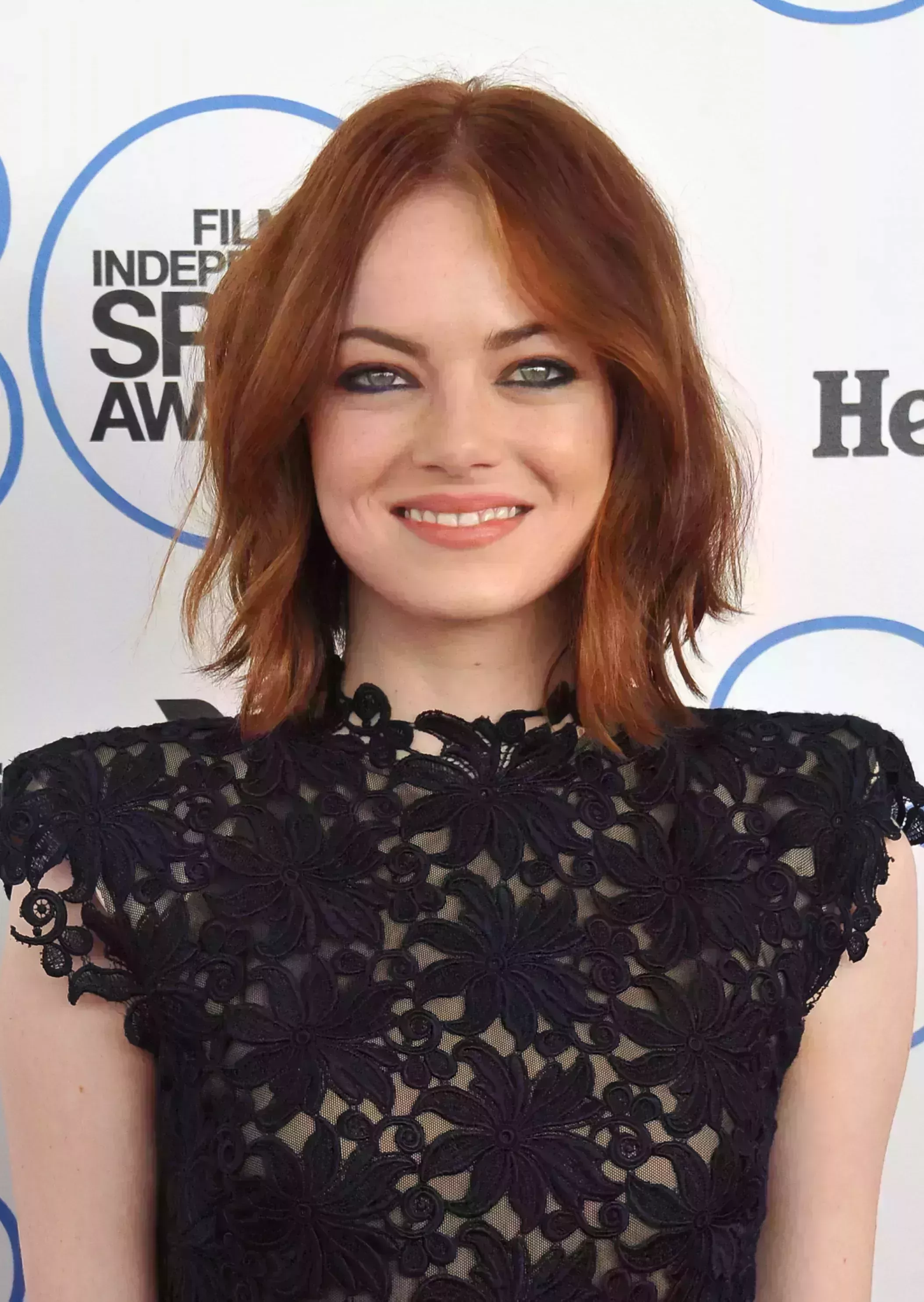 Emma Stone’s Red Wolf Cut No Bangs