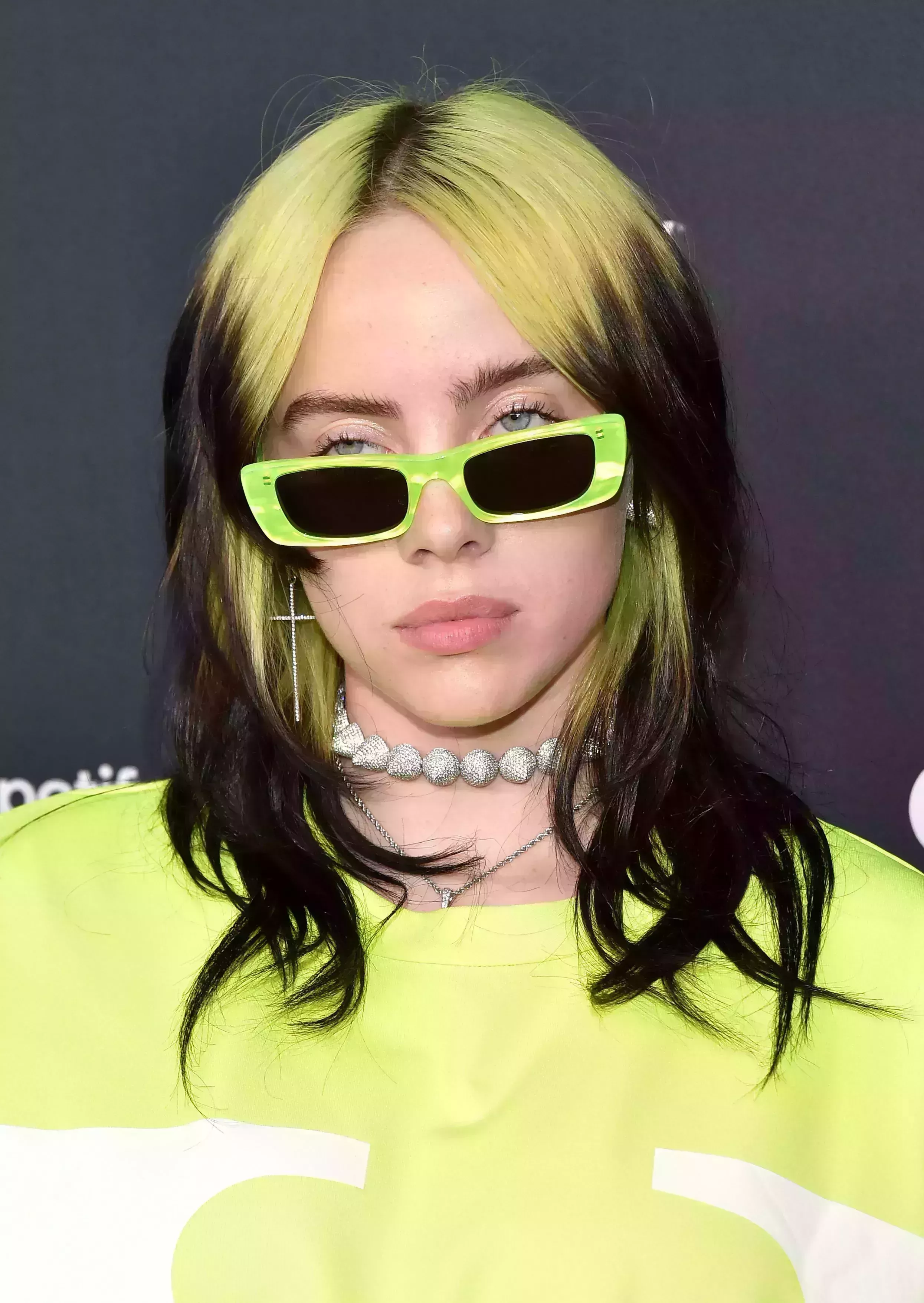 Billie Eilish Popular Green Wolf Cut