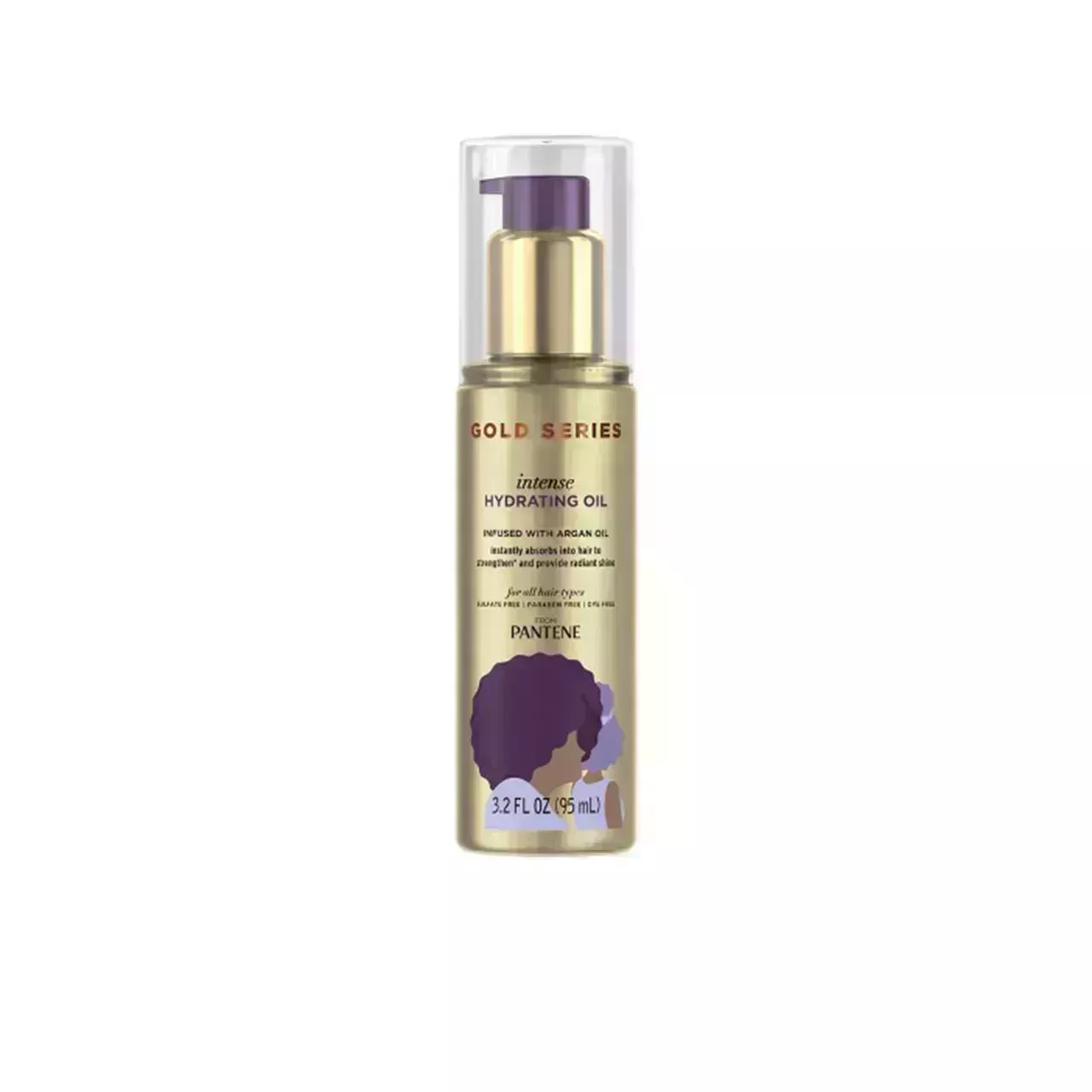 pantene Gold Series Intense Hydrating Oil on white background