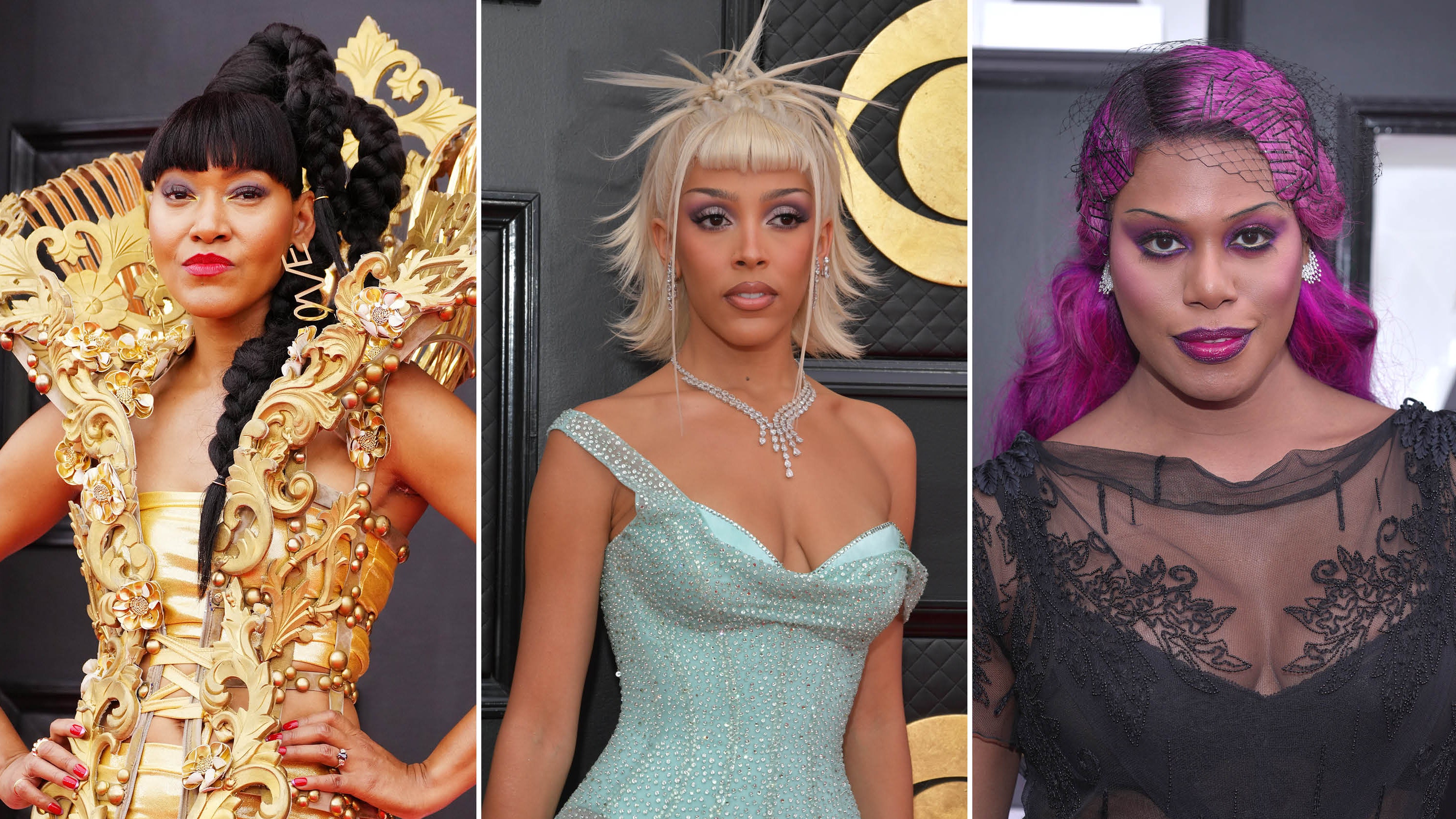 El pelo de las declaraciones estaba por todas partes en los Premios Grammy 2022