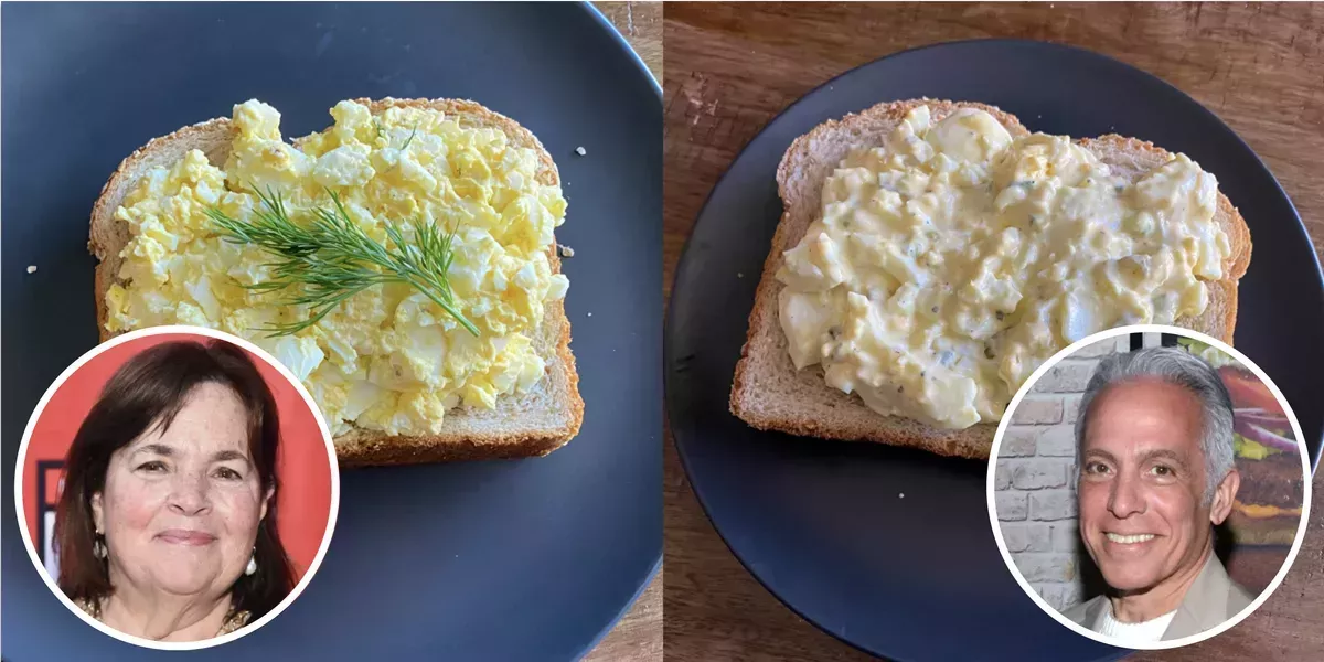 He probado 4 recetas de ensalada de huevo de famosos, y la peor está llena de patatas