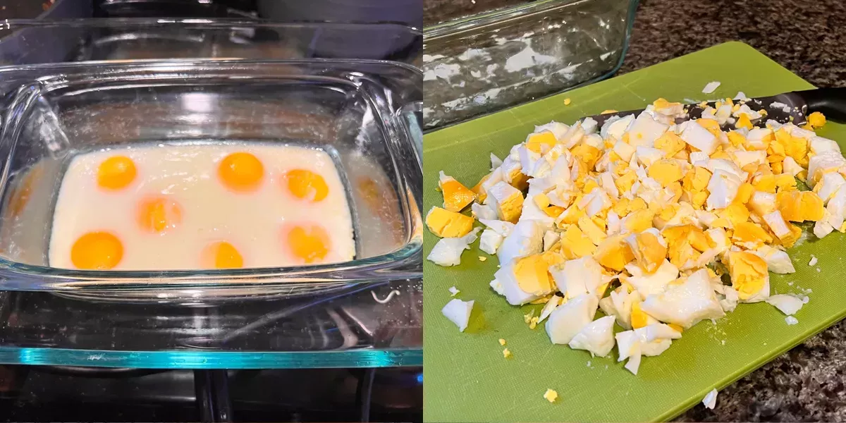 He probado a hacer huevos duros en el horno, y el método fácil no requiere pelar