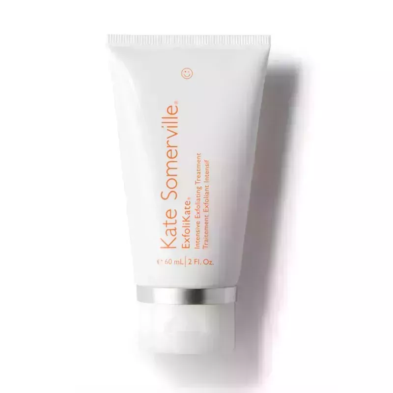 A white tube of the Kate Somerville ExfoliKate Intensive Exfoliating Treatment on a white background