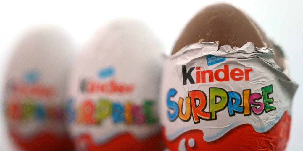 Los niños están contrayendo salmonela por el chocolate Kinder