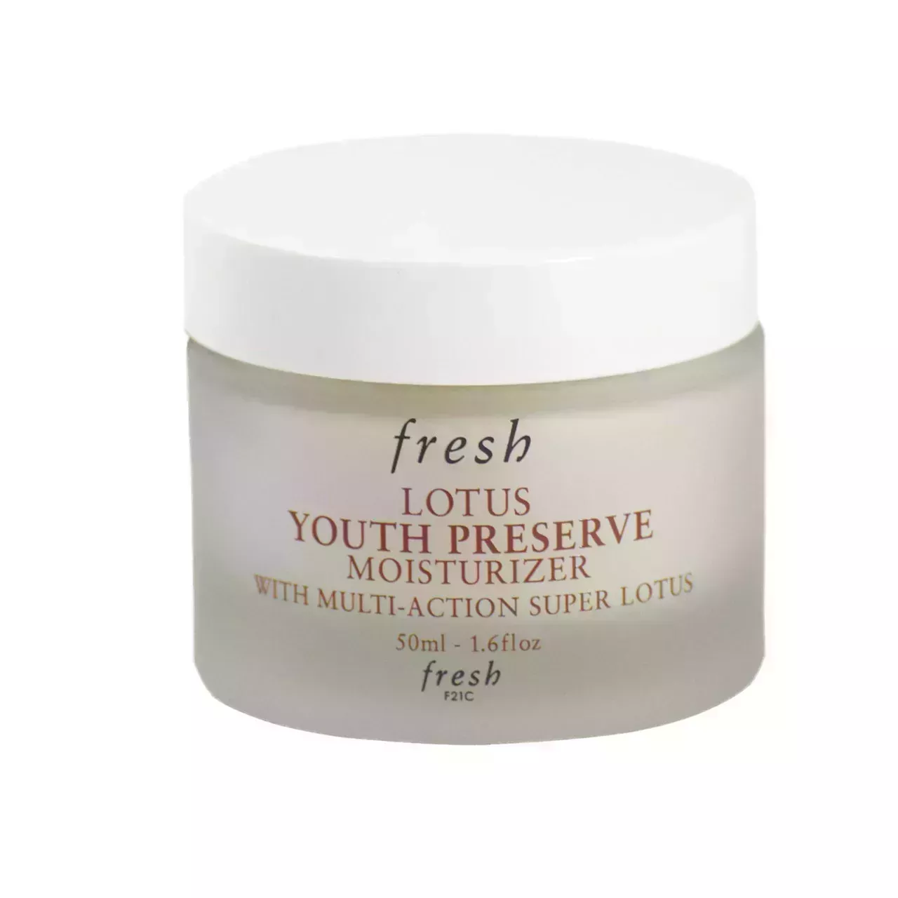 jar of Fresh Lotus Youth Preserve Moisturizer on white background