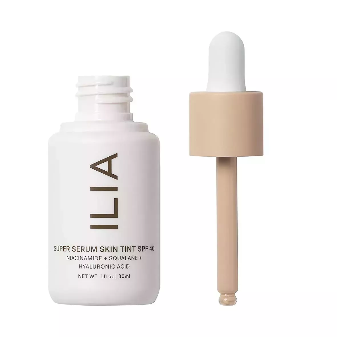 Ilia Super Serum Skin Tint on white background 