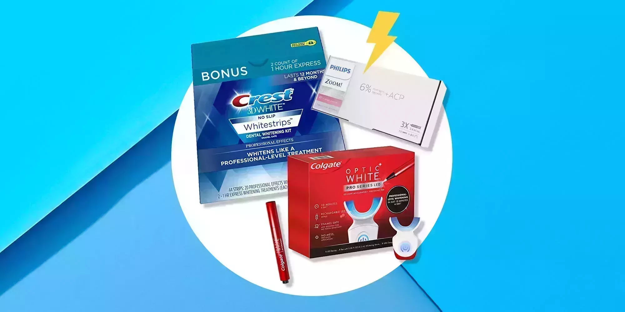 crest white strips colgate optic white led whitening kit