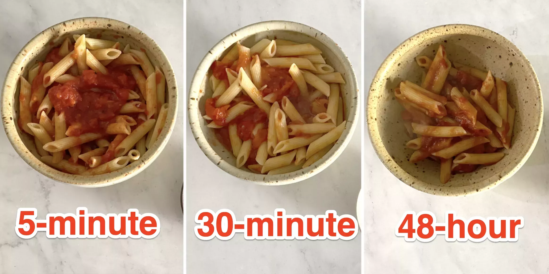 Hice marinara de 5 minutos, de 30 minutos y de 48 horas, y nunca más desperdiciaré 2 días en una salsa