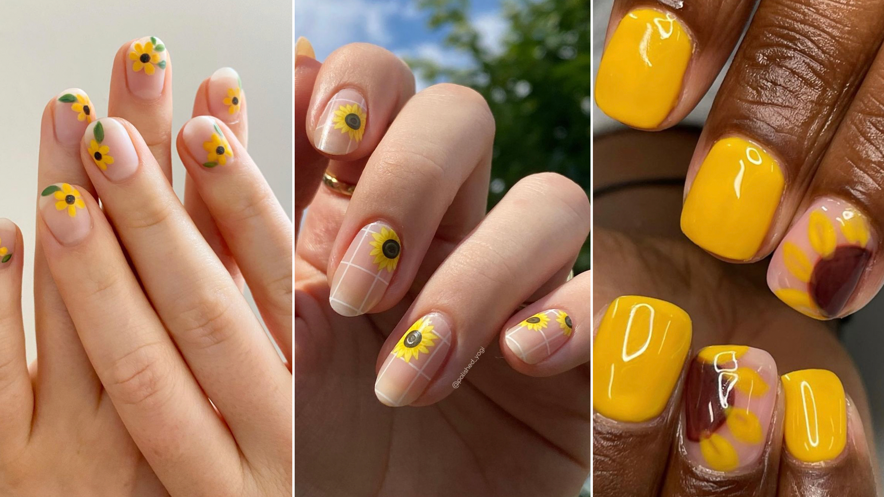 Las uñas de girasol son más tendencia que la purpurina en Coachella