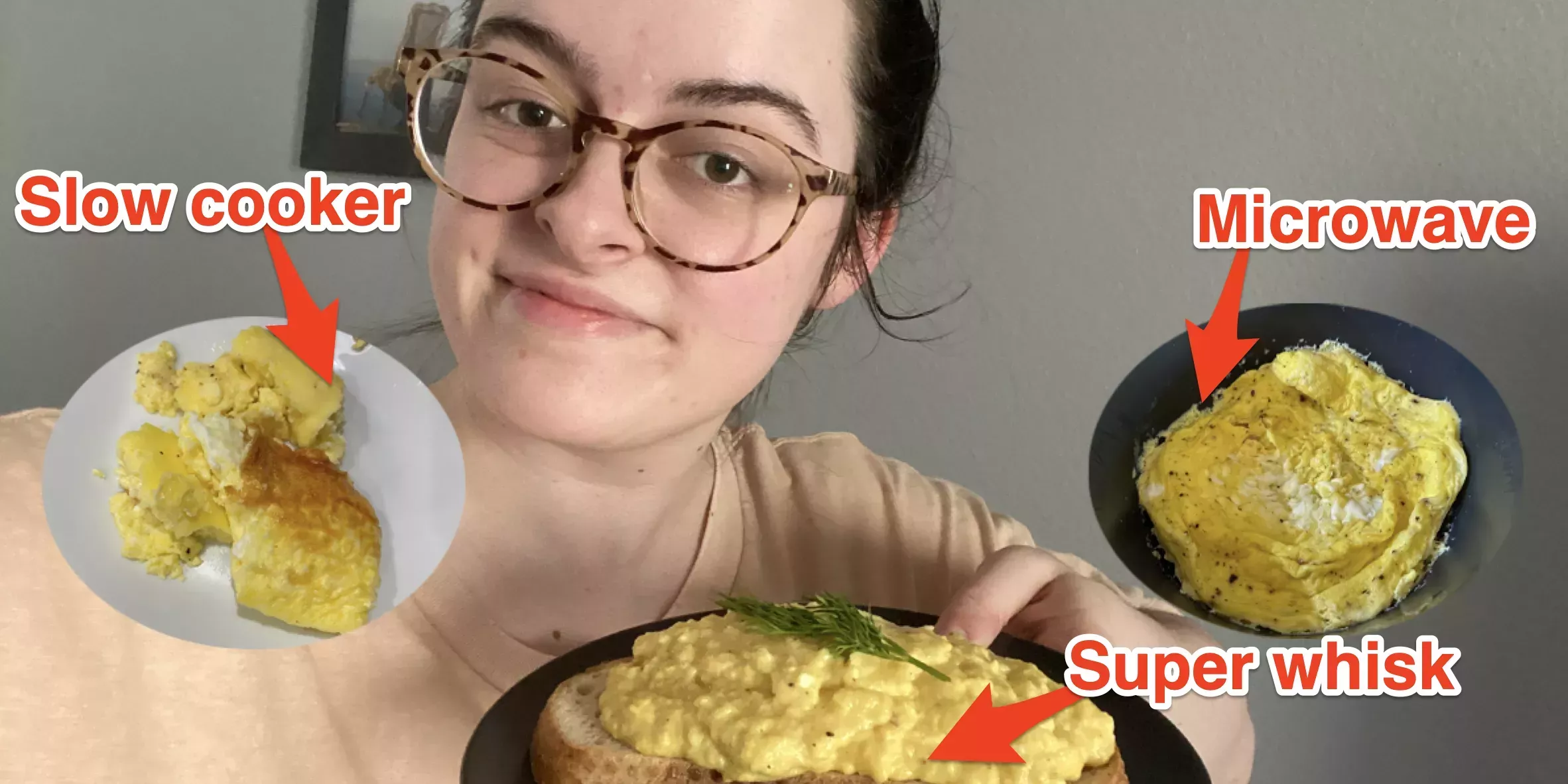 Probé 8 trucos para hacer huevos revueltos perfectos, y el mejor requería un remolino de agua hirviendo