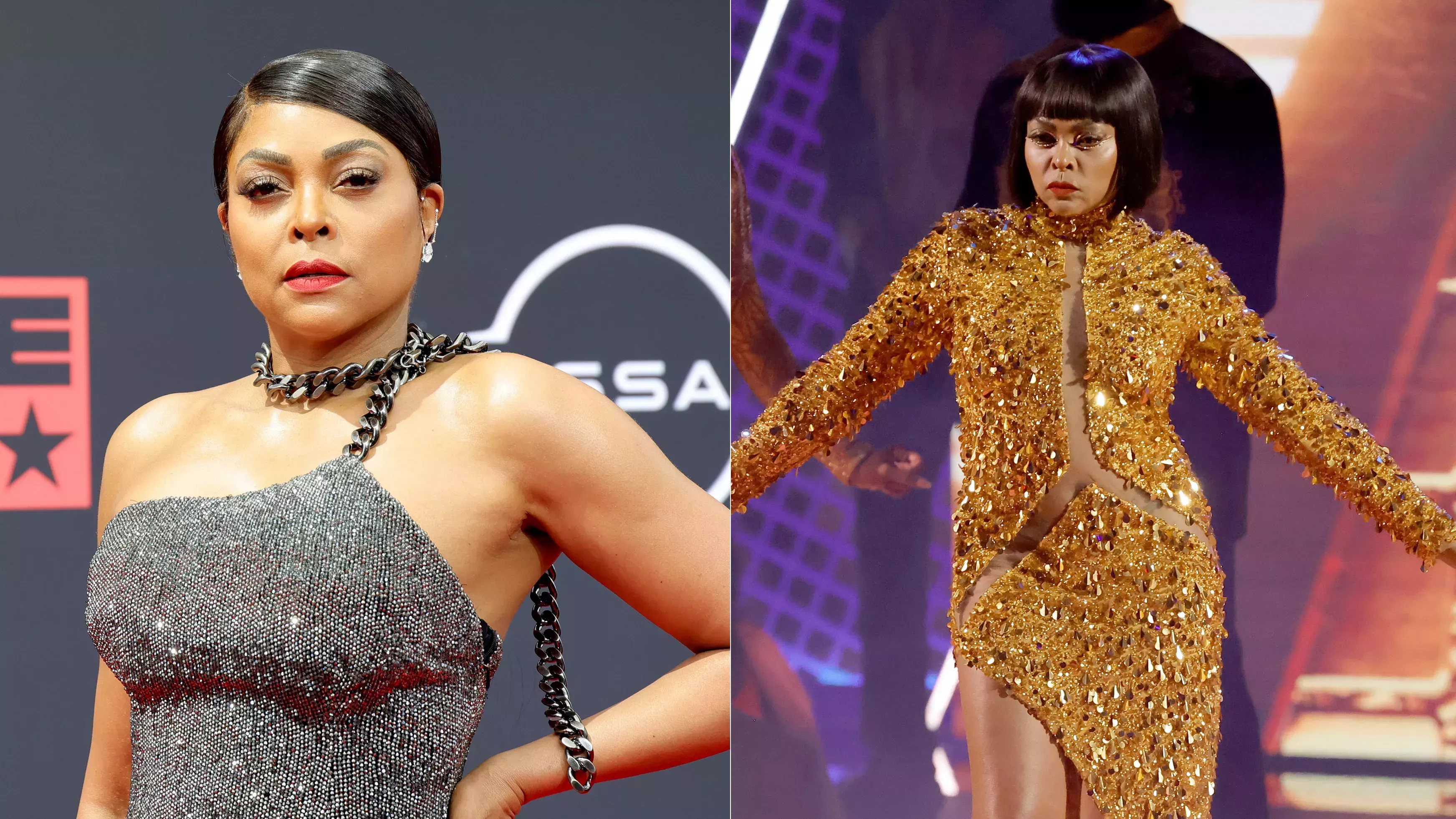 Los tatuajes en la cadera de Taraji P. Henson fueron la estrella de todos sus looks en los BET Awards