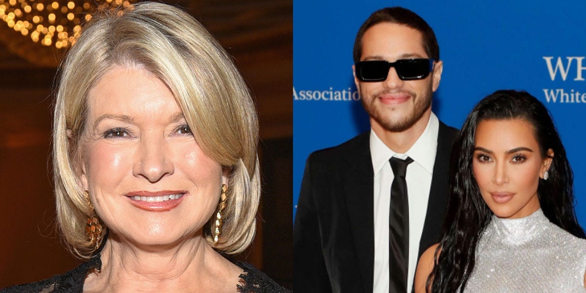 Martha Stewart revela lo que cocinaría a Kim Kardashian y Pete Davidson para una cena