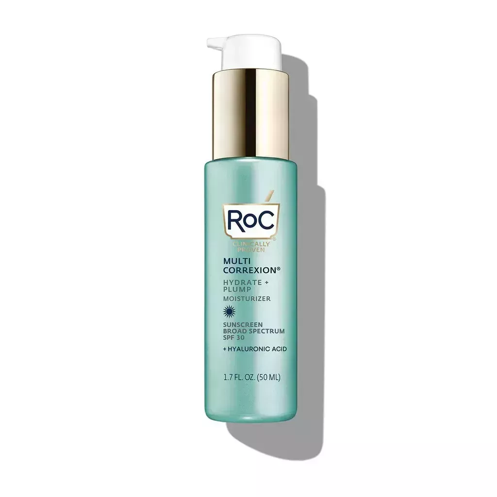 RoC Hydrate and Plump Moisturizer on white background