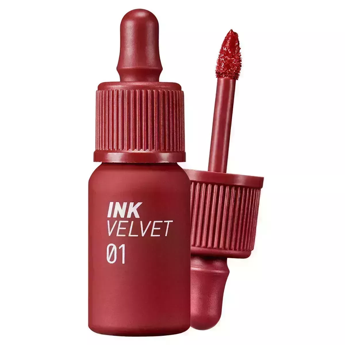 Peripera Ink the Velvet Lip Tint in shade 01 on white background