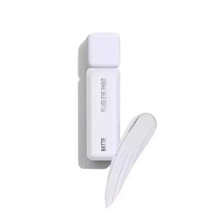 About-face Matte Fluid Eye Paint in White Noise on white background