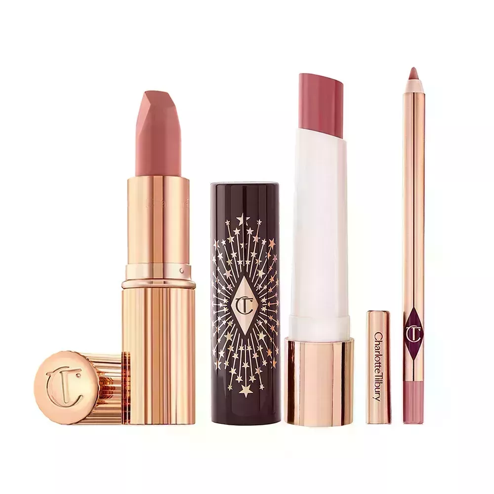Charlotte Tilbury Pillow Talk Dream Lips Kit on white background