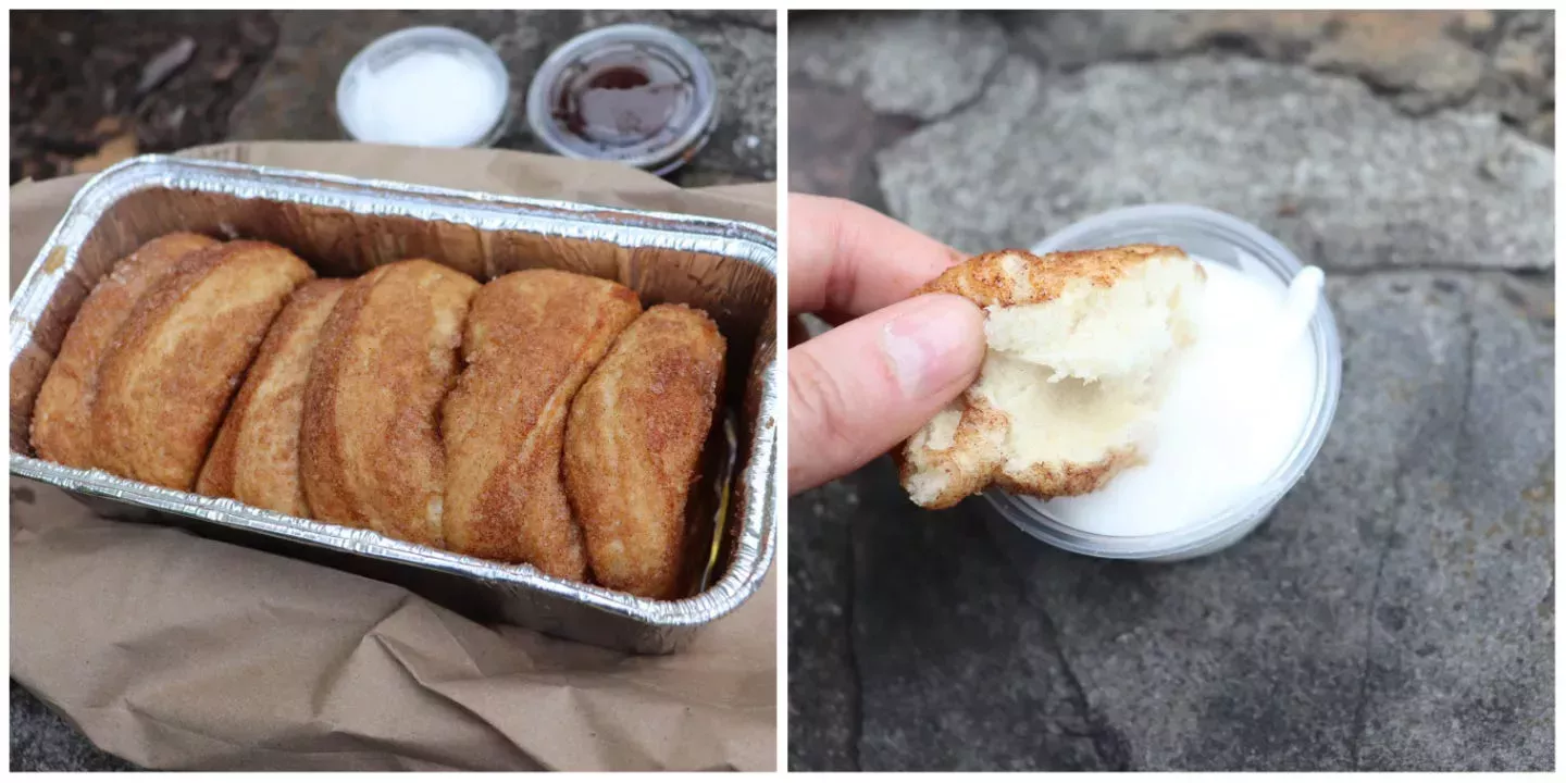 La única comida que tienes que comer en el parque temático Dolly Parton's Dollywood es este pan de canela de 10 dólares