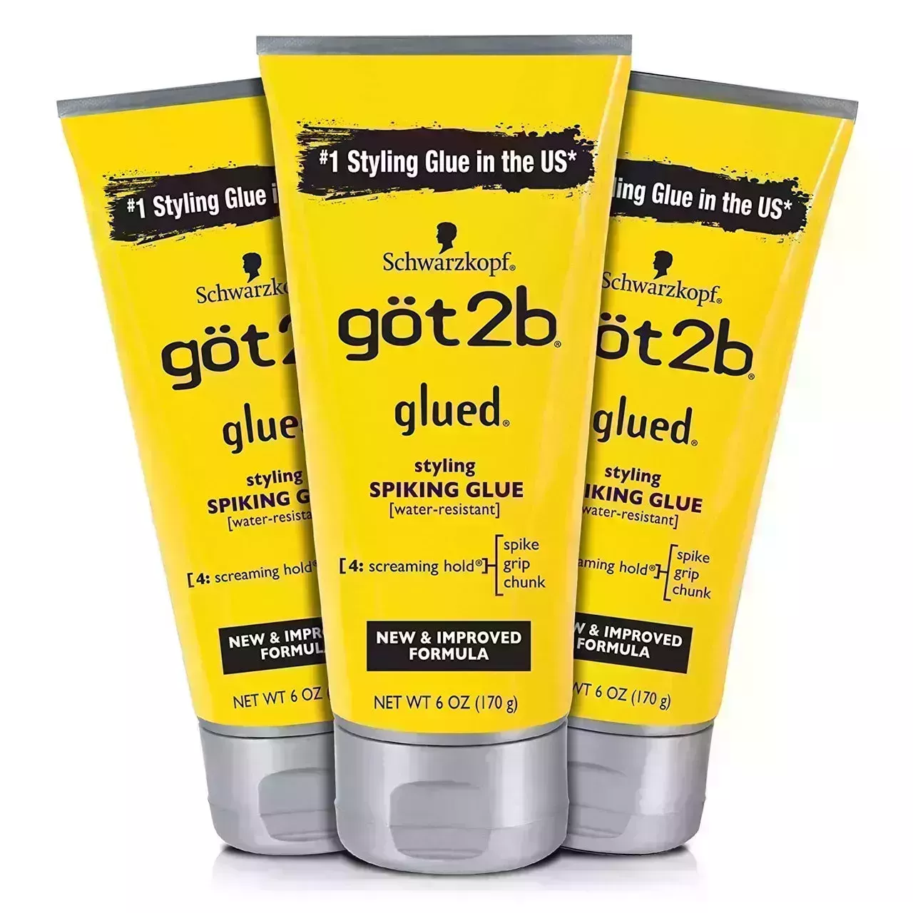 Got2b Glued Styling Spiking Hair Glue on white background