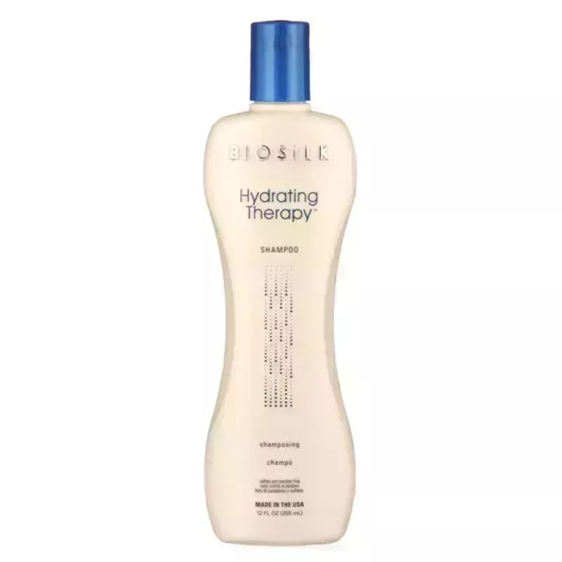 The Biosilk Hydrating Therapy Shampoo on a white background