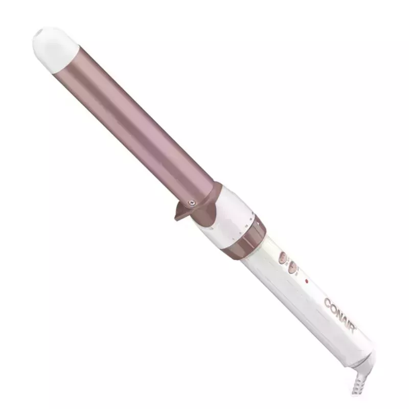 The white and gold Conair Double Ceramic 1" Hair Curling Wand on a white background