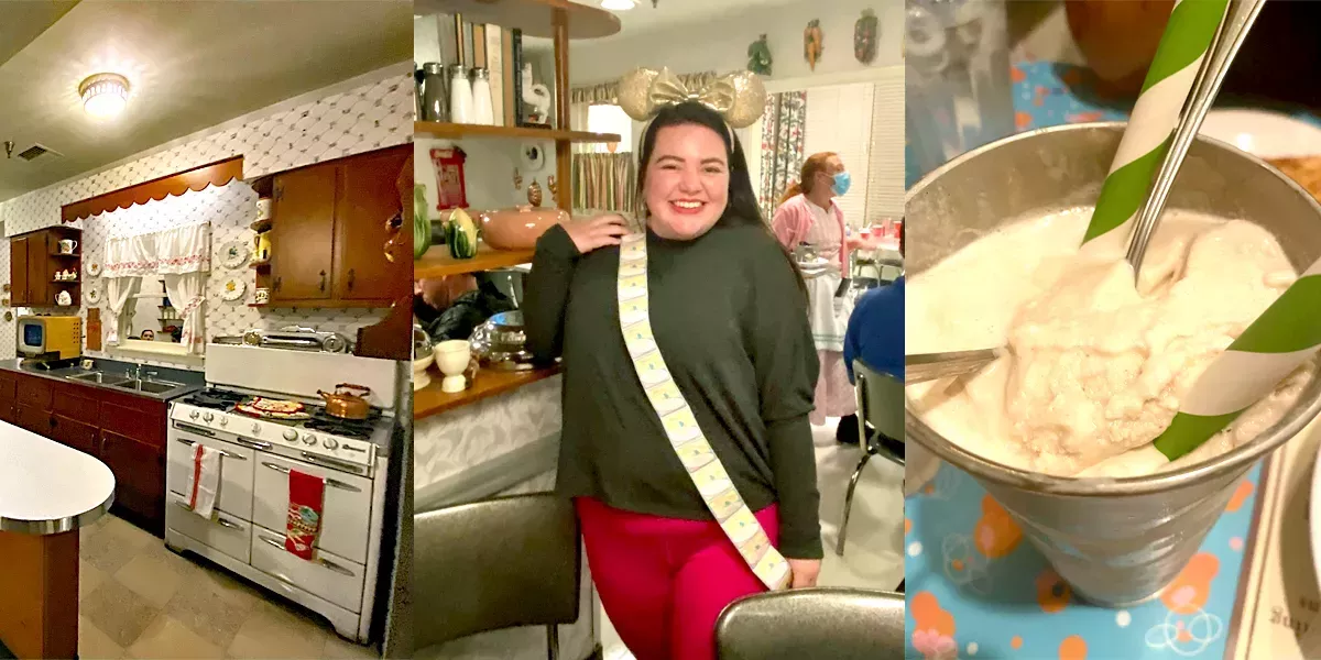 Mi grupo de 2 personas gastó 50 dólares en el 50's Prime Time Café en Disney World, y nos encantó el ambiente retro y las grandes porciones