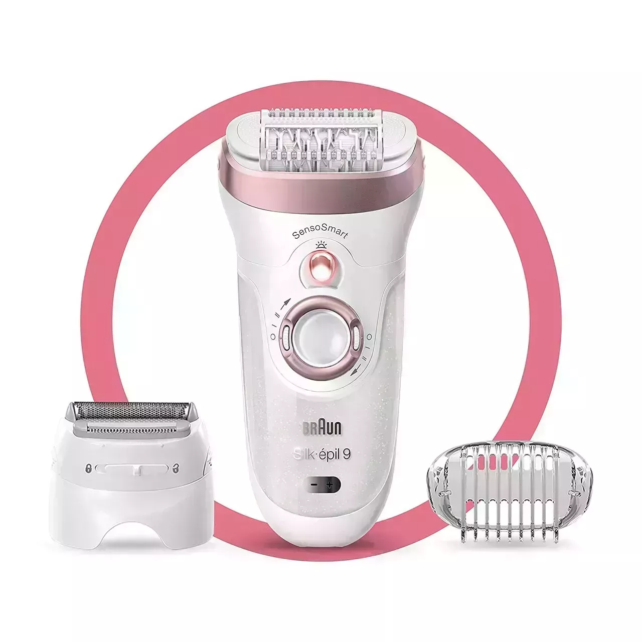 Braun Epilator Silk-épil 9 9-720 on white background