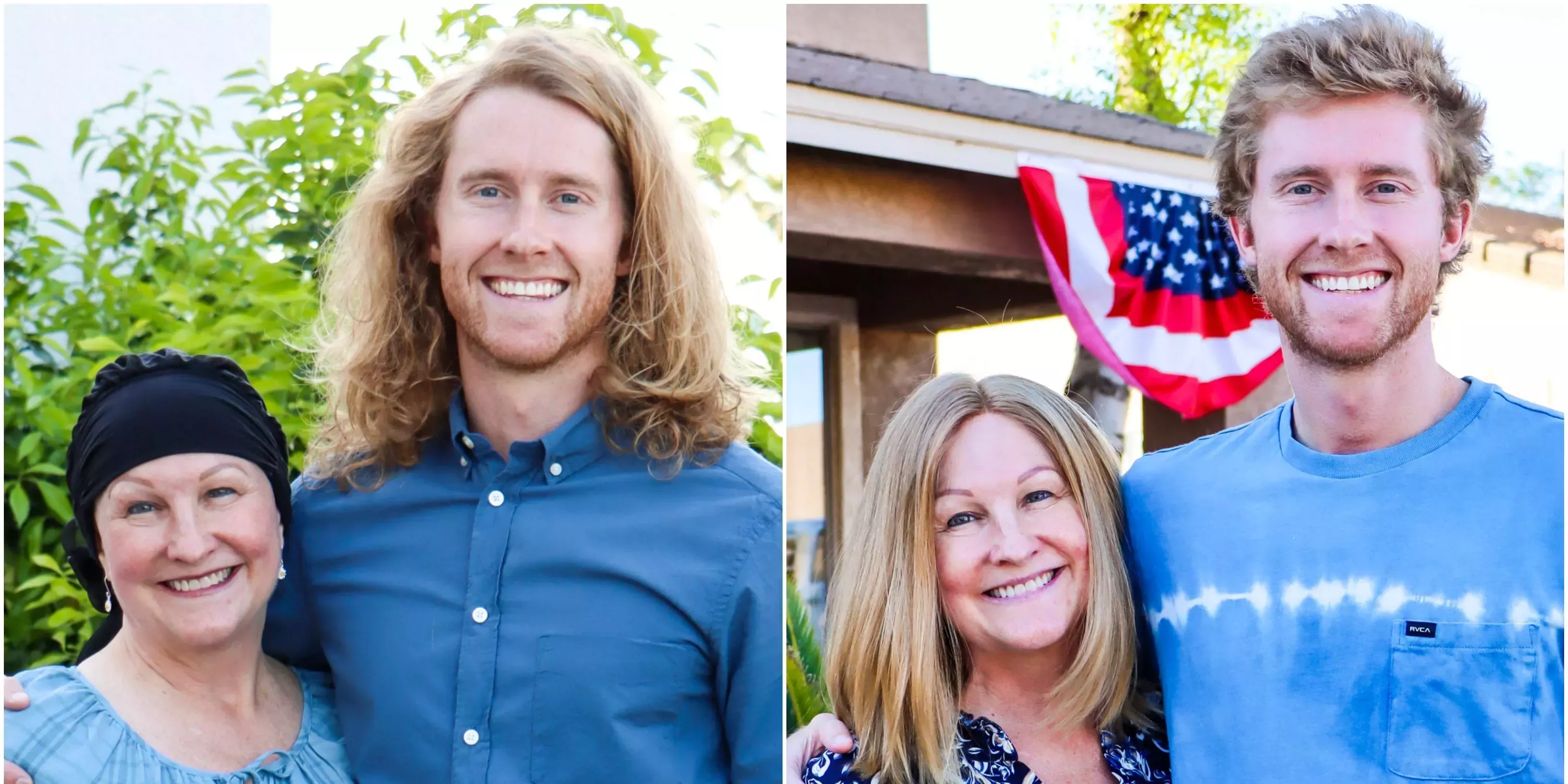 Una madre perdió su cabello debido a un tumor cerebral, por lo que su hijo se dejó crecer el pelo durante más de 2 años para hacerle una peluca
