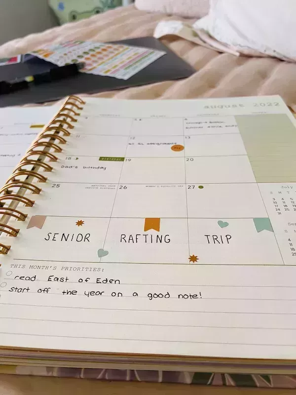 Cómo preparar su agenda para un buen año escolar