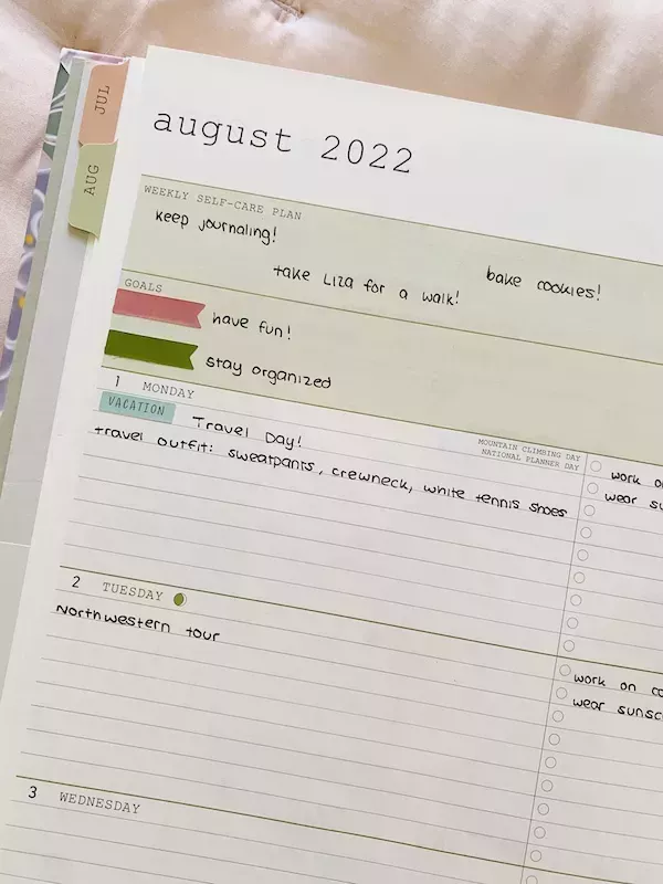 Cómo preparar su agenda para un buen año escolar