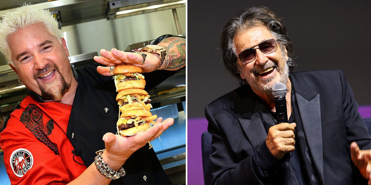 Guy Fieri dice que nunca ha estado más nervioso que cuando cocinó para Al Pacino