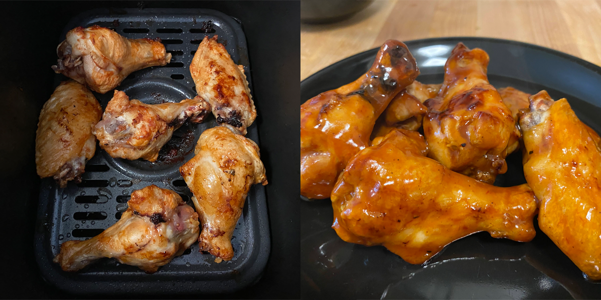 Hice alitas de búfalo de 3 ingredientes en mi freidora de aire, y nunca más usaré el horno