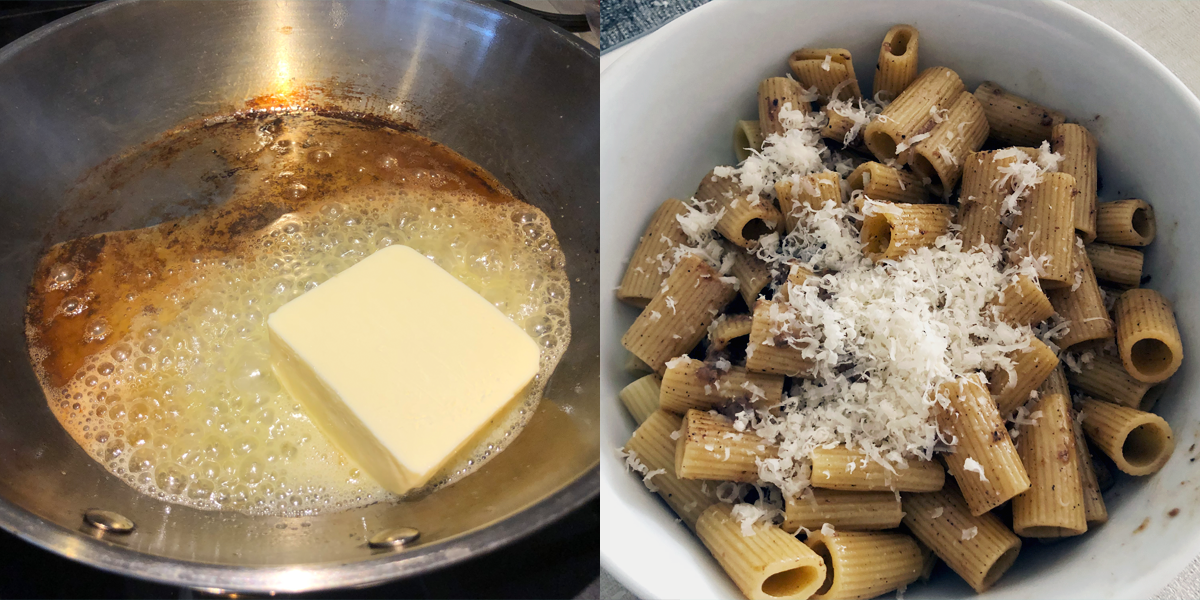 Prueba esta receta de pasta con mantequilla con solo 5 ingredientes