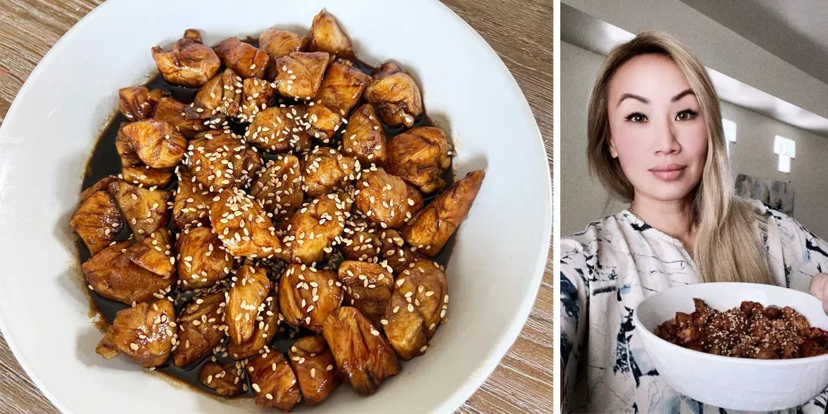 Probé una receta de 3 ingredientes para el pollo teriyaki, y la salsa era súper fácil de hacer y deliciosa