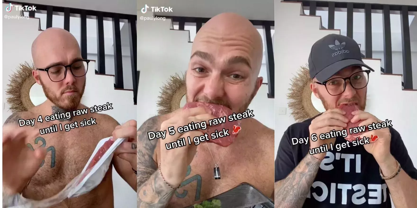 Un influencer de la carne cruda ha acumulado millones de visitas al documentar su 