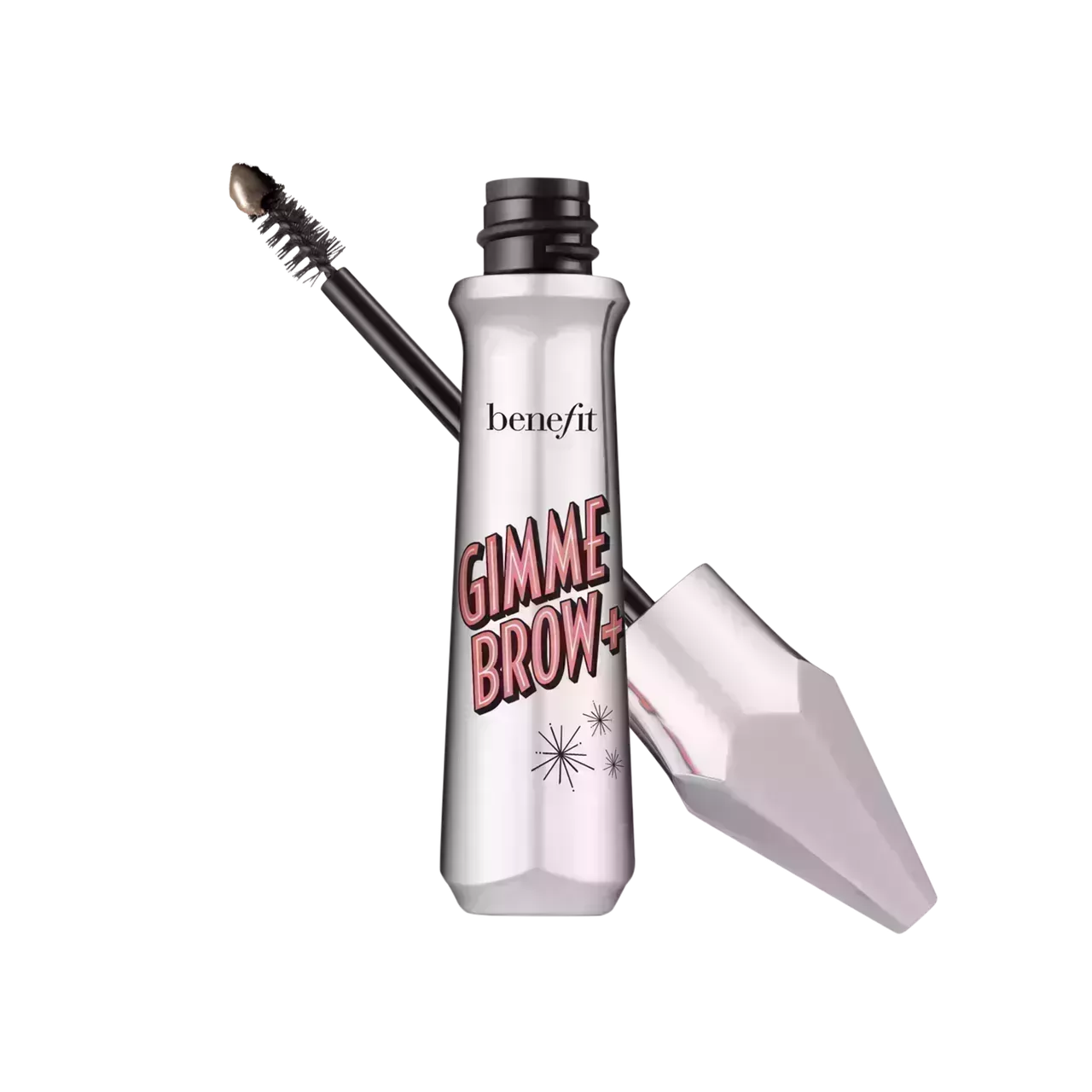 Benefit Cosmetics Gimme Brow+ Volumizing Eyebrow Gel on clear background