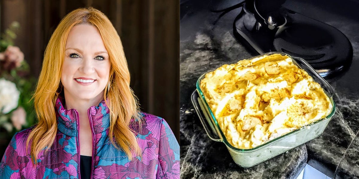 Puré de patatas y pollo en la batidora.