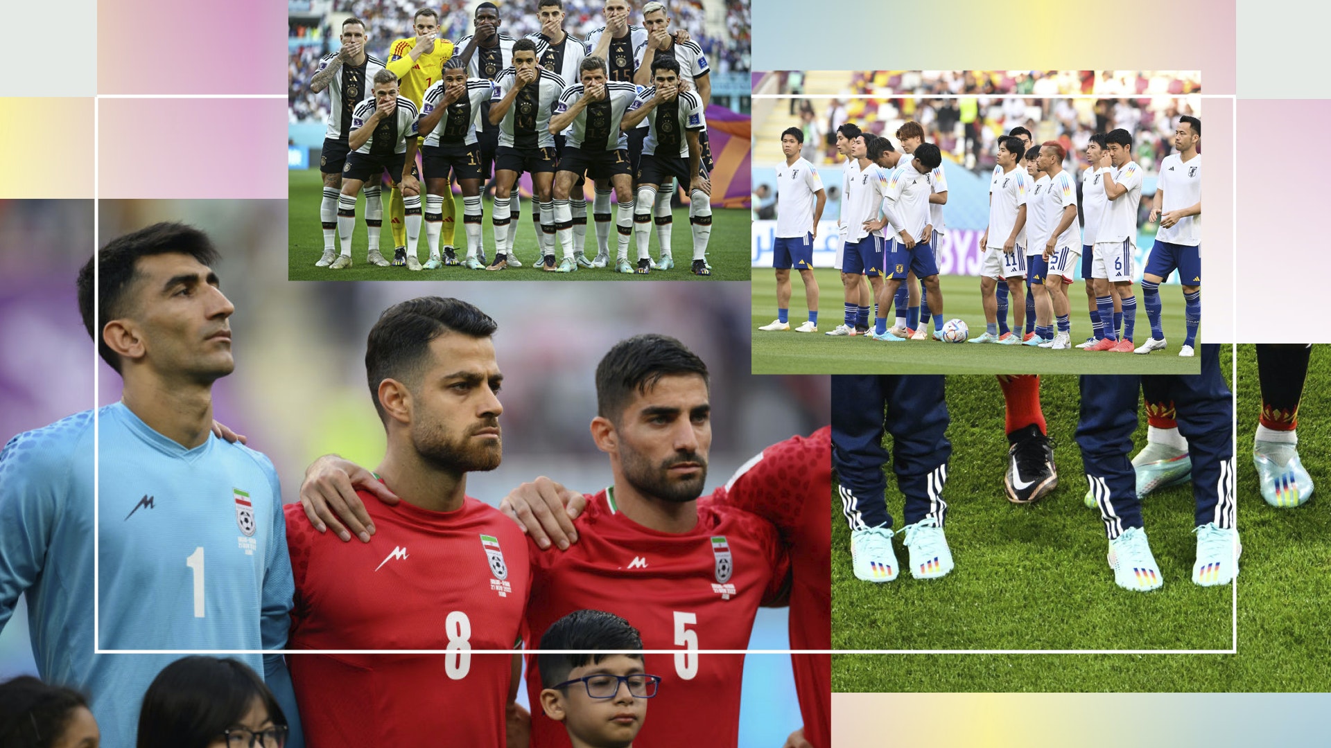 Todas las protestas del Mundial que han hecho otras selecciones de fútbol mientras otro países permanecen en silencio