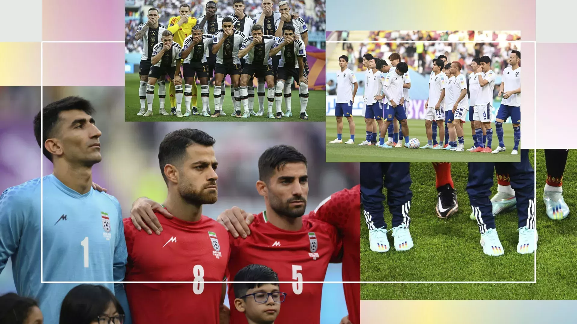 Todas las protestas del Mundial que han hecho otras selecciones de fútbol mientras Inglaterra permanece en silencio