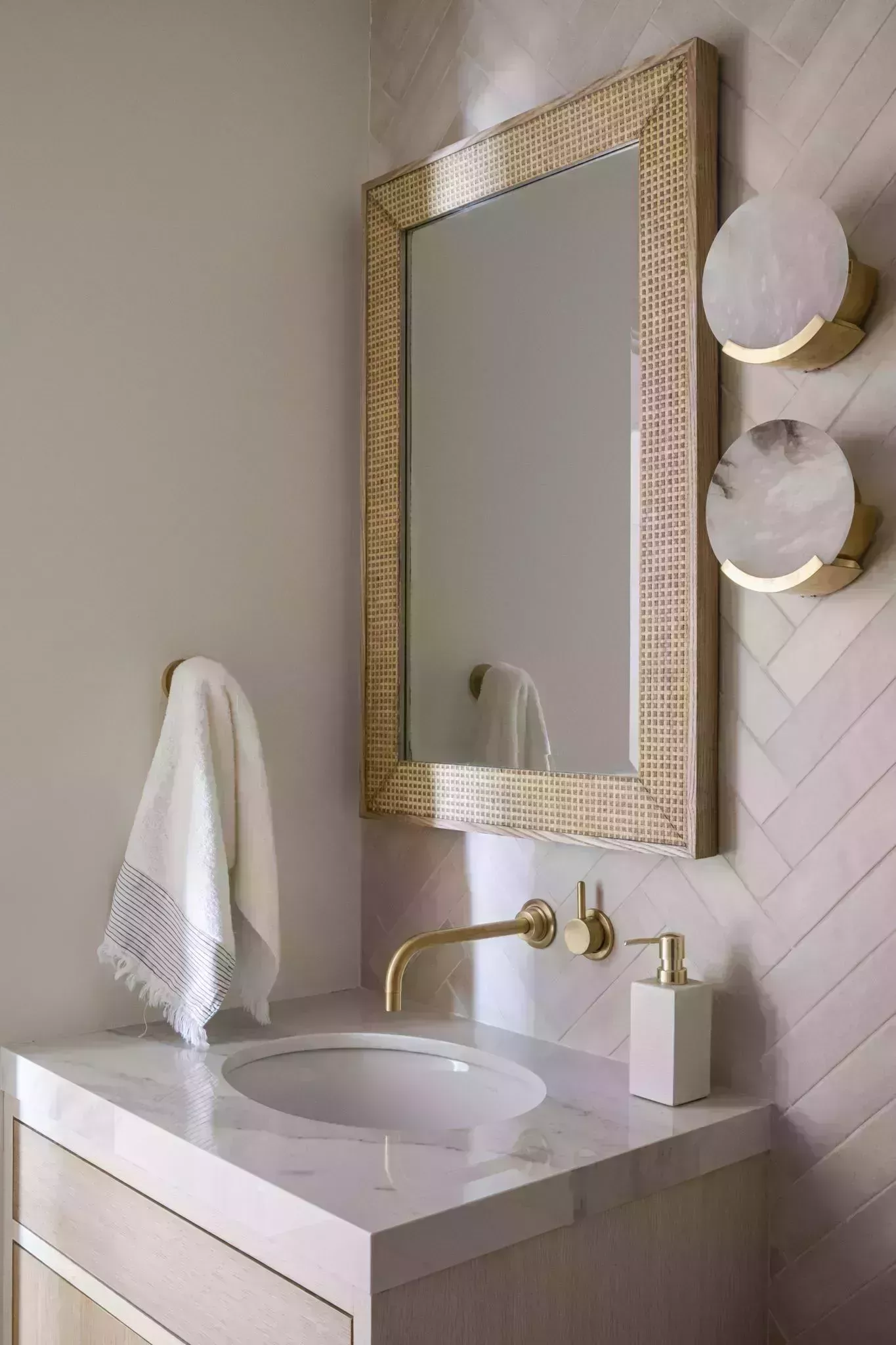 cream tone bathroom