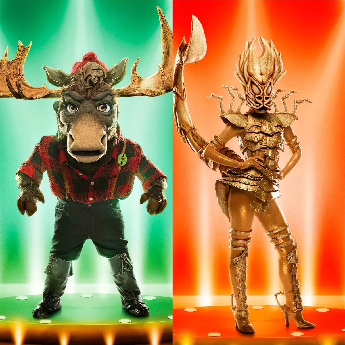 El cantante enmascarado: Una estrella de los realities de Netflix y una leyenda de las comedias se desenmascaran