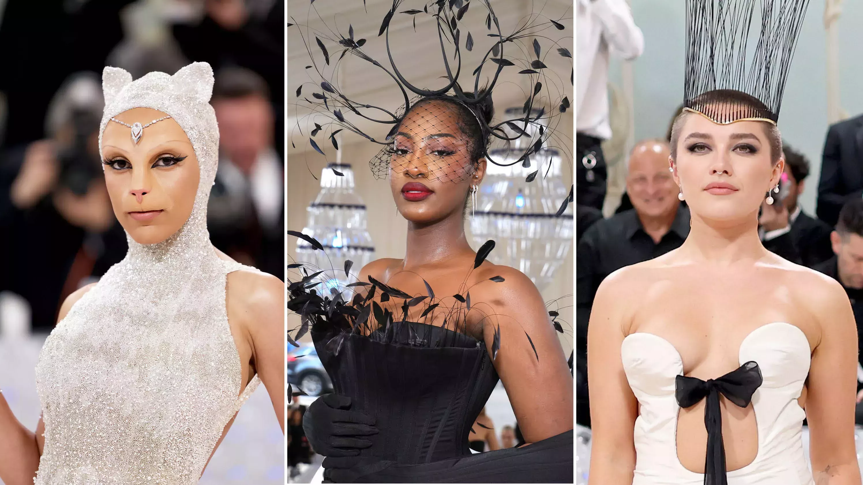 Los accesorios para el pelo fueron los protagonistas de la Gala Met 2023