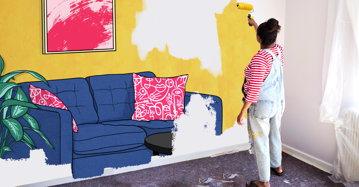 ¿Te apetece renovar tu habitación sin salirte del presupuesto? Sólo tiene que pintar