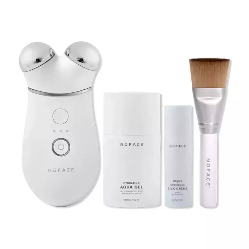 NuFace Trinity+ Starter Kit: The NuFace Trinity+ Starter Kit on a white background