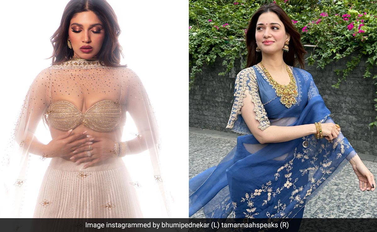 5 looks étnicos de Tamannaah Bhatia, Bhumi Pednekar y otros para la temporada de bodas