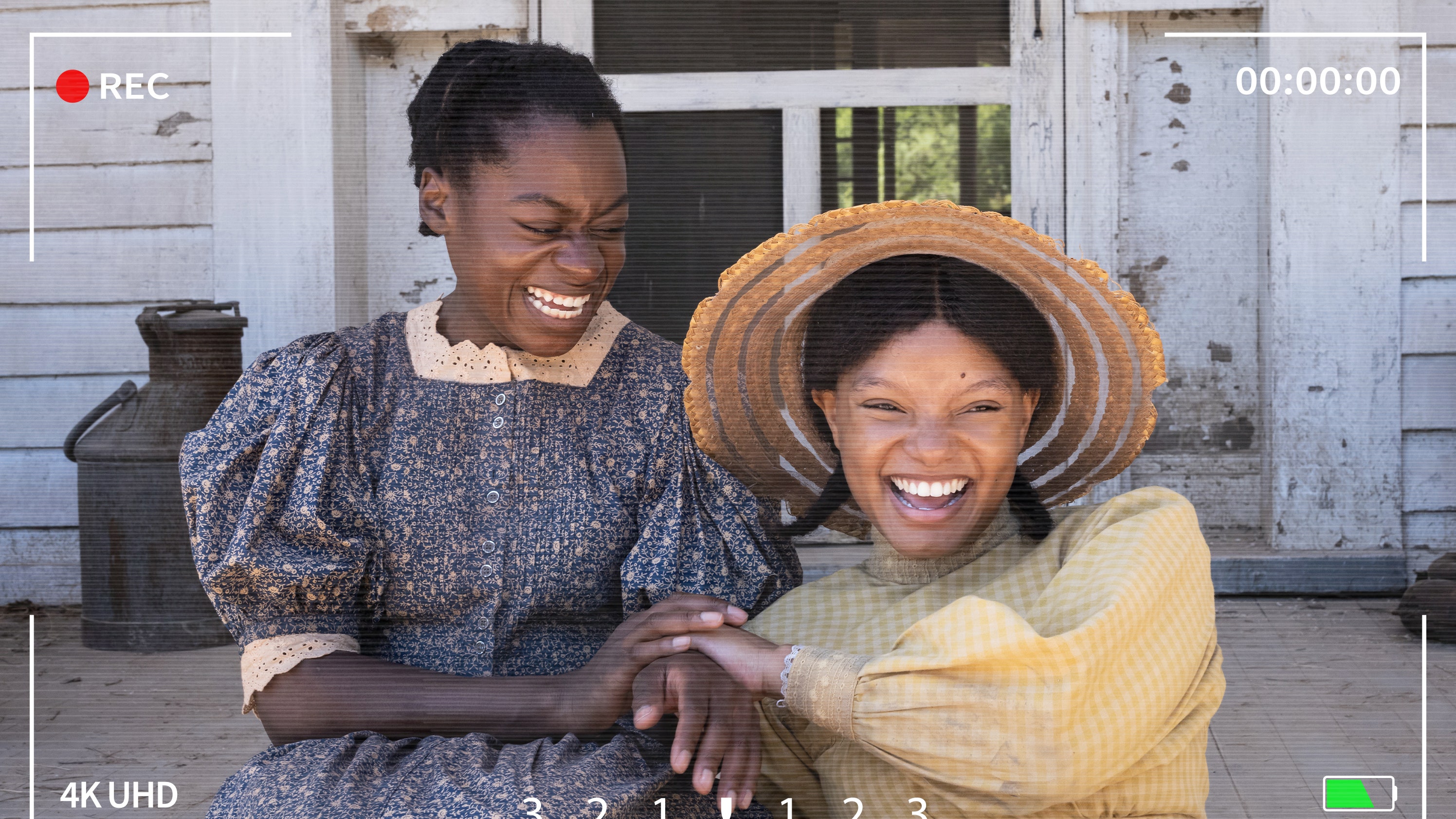 Los mechones de la sirenita Halle Bailey se esconden bajo su peluca en El color púrpura