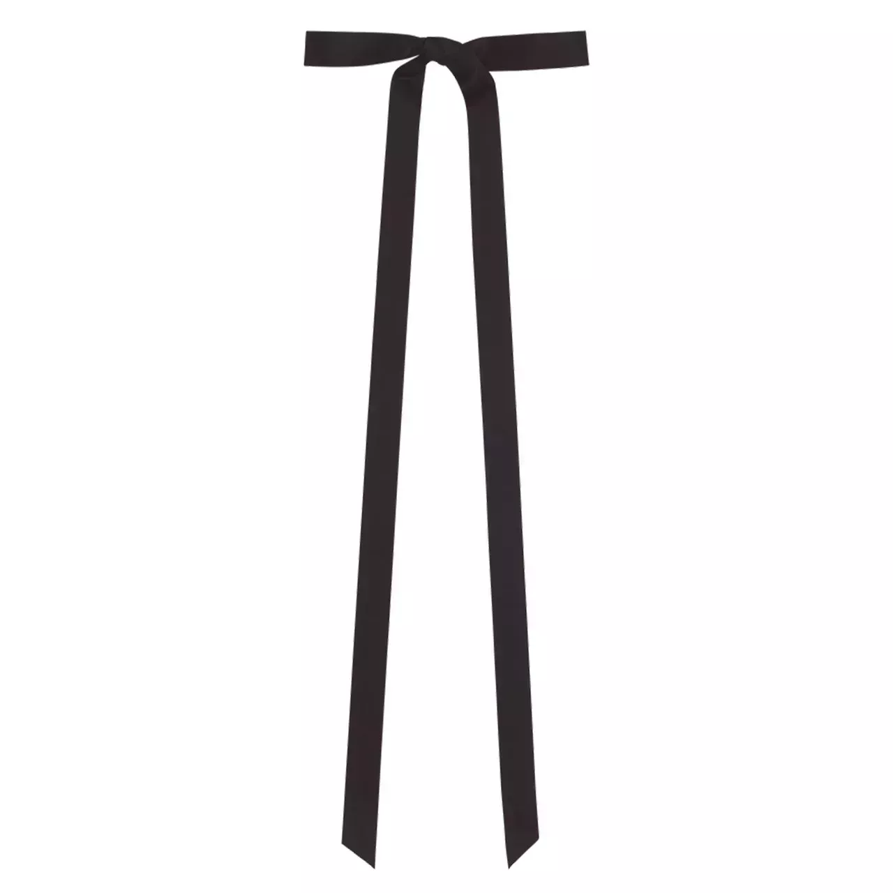 Hill House Ashley Bow think black ribbon bow on white background