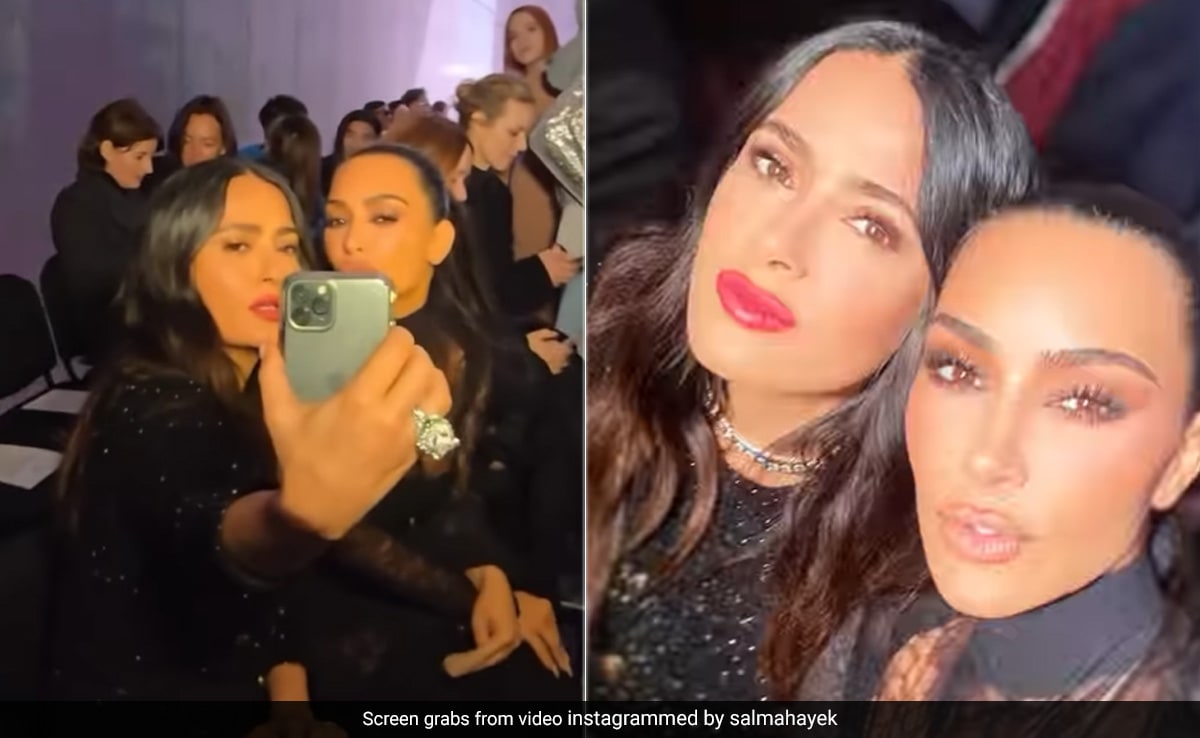 Salma Hayek "no es buena para los selfies", pero con la ayuda de Kim Kardashian, logra sus fotos de belleza